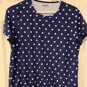 LANDS' END "quick-dry" bathing suit shirt/cover-up, size M (10-12), like-new!